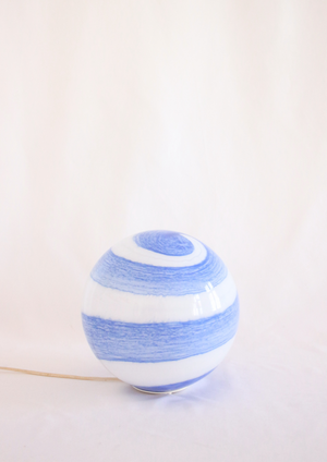 Floor glass lamp with a swirl design from Wofi Leuchten, 2000's