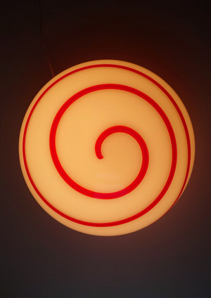 XXL Table floor lamp Zebra by ILU di Vetro 1990's