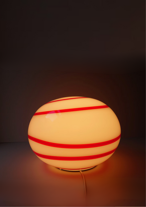 XXL Table floor lamp Zebra by ILU di Vetro 1990's