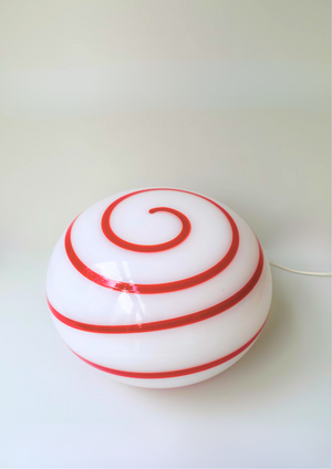 XXL Table floor lamp Zebra by ILU di Vetro 1990's