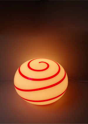 XXL Table floor lamp Zebra by ILU di Vetro 1990's