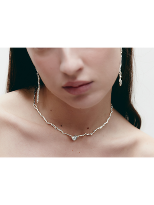 Flux Necklace Silver