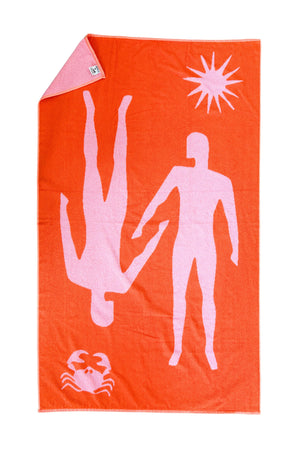 The lovers beach towel