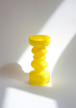 Hooped glass vase, 1960's