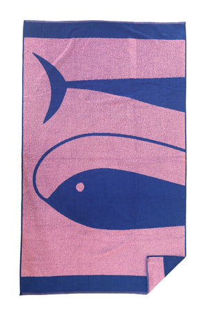 The Fishes beach towel