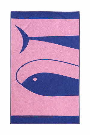 The Fishes beach towel