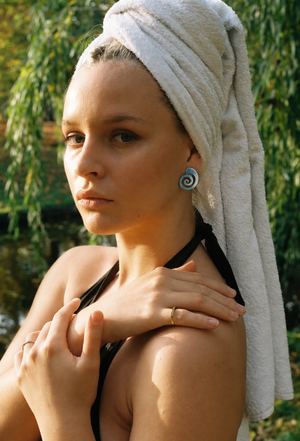 SOLEIL TITANIUM EARRINGS