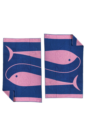The Fishes beach towel