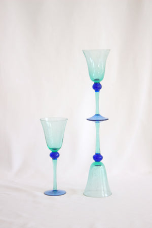 Modern cup glass art from Italy, 1980's