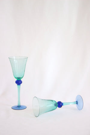 Modern cup glass art from Italy, 1980's