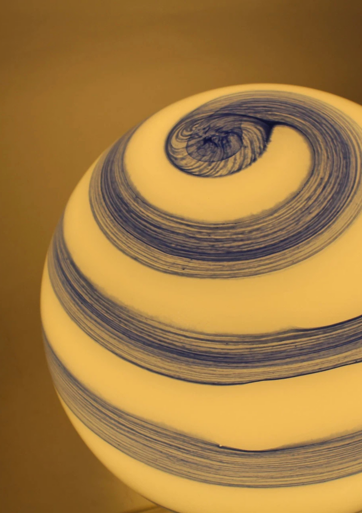 Floor glass lamp with a swirl design from Wofi Leuchten, 2000&#39;s