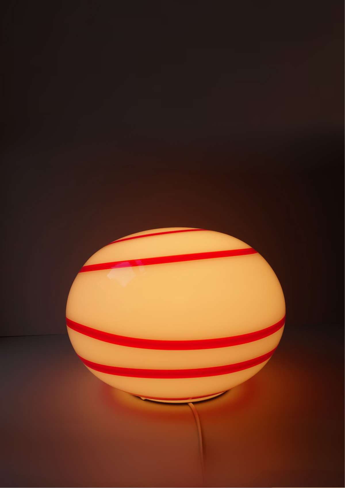 XXL Table floor lamp Zebra by ILU di Vetro 1990&#39;s