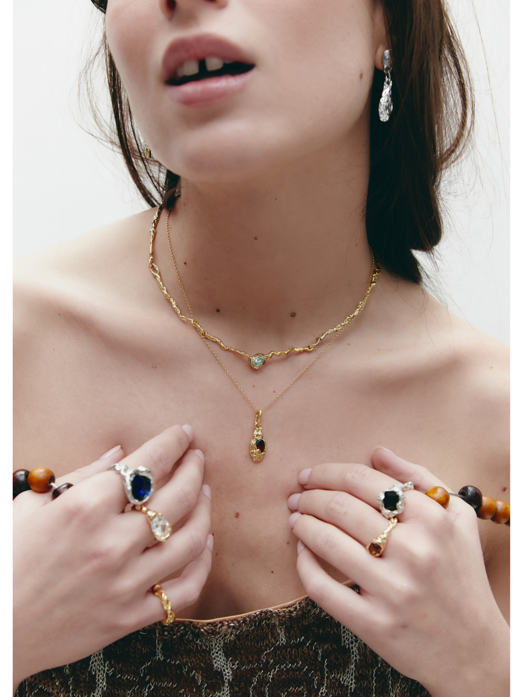 Ombra Earrings Silver