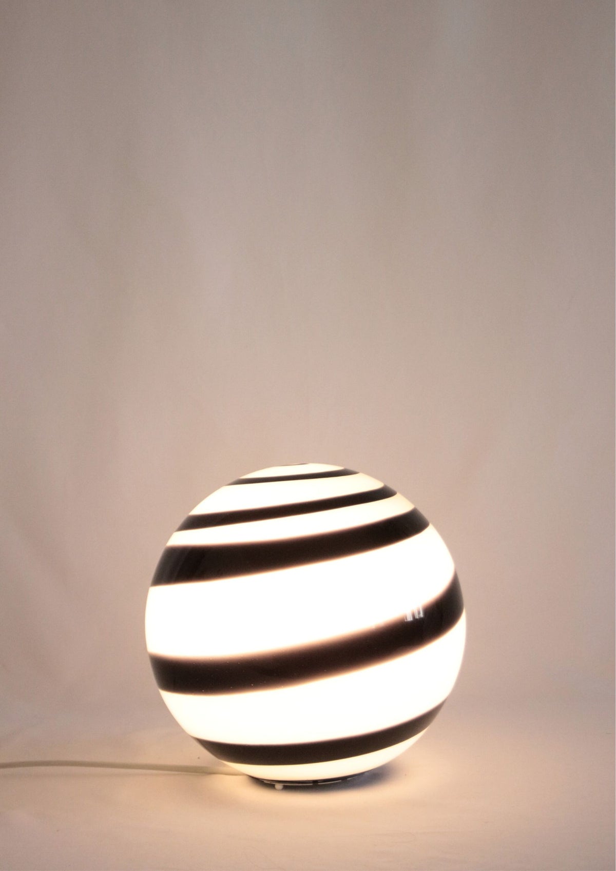 Floor glass lamp with a swirl design from Wofi Leuchten, 2000&#39;s