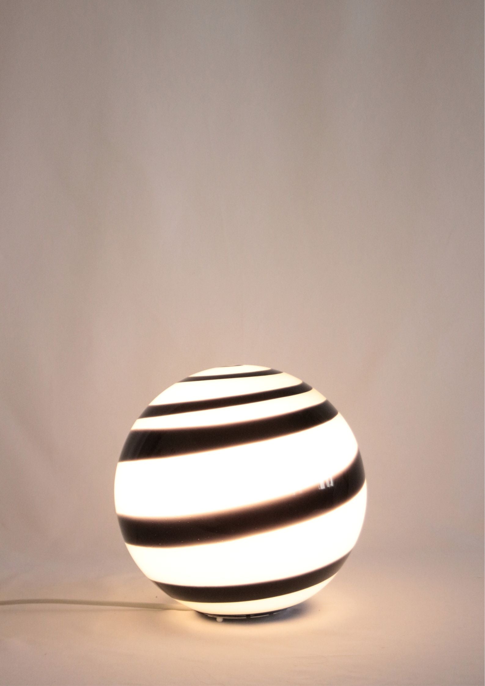 Floor glass lamp with a swirl design from Wofi Leuchten, 2000's