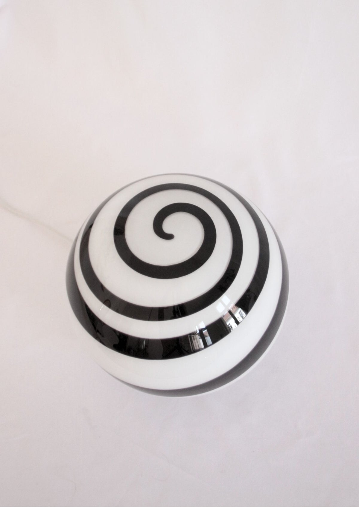 Floor glass lamp with a swirl design from Wofi Leuchten, 2000&#39;s