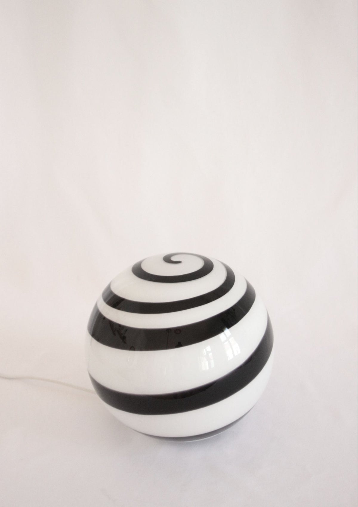 Floor glass lamp with a swirl design from Wofi Leuchten, 2000&#39;s