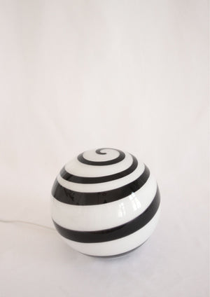 Floor glass lamp with a swirl design from Wofi Leuchten, 2000's