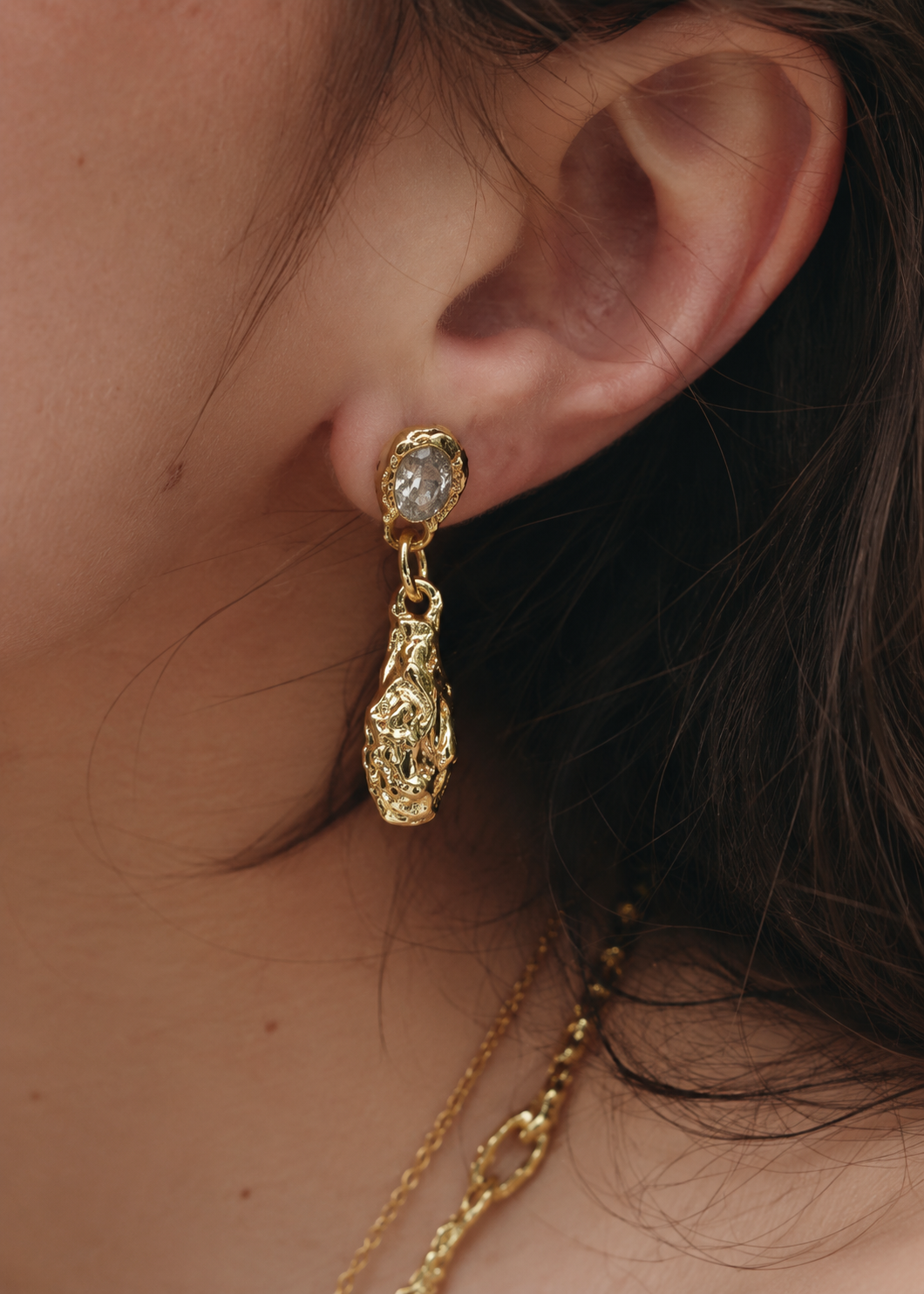 Ombra Earrings Gold