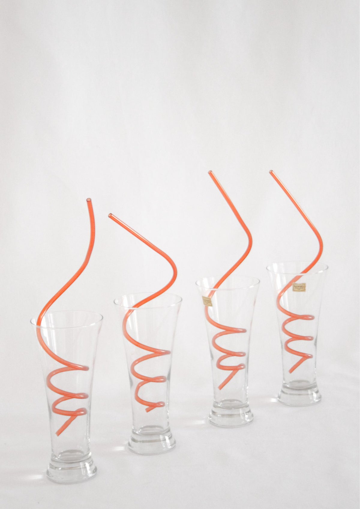 Glass cups from Luminar, 1980's