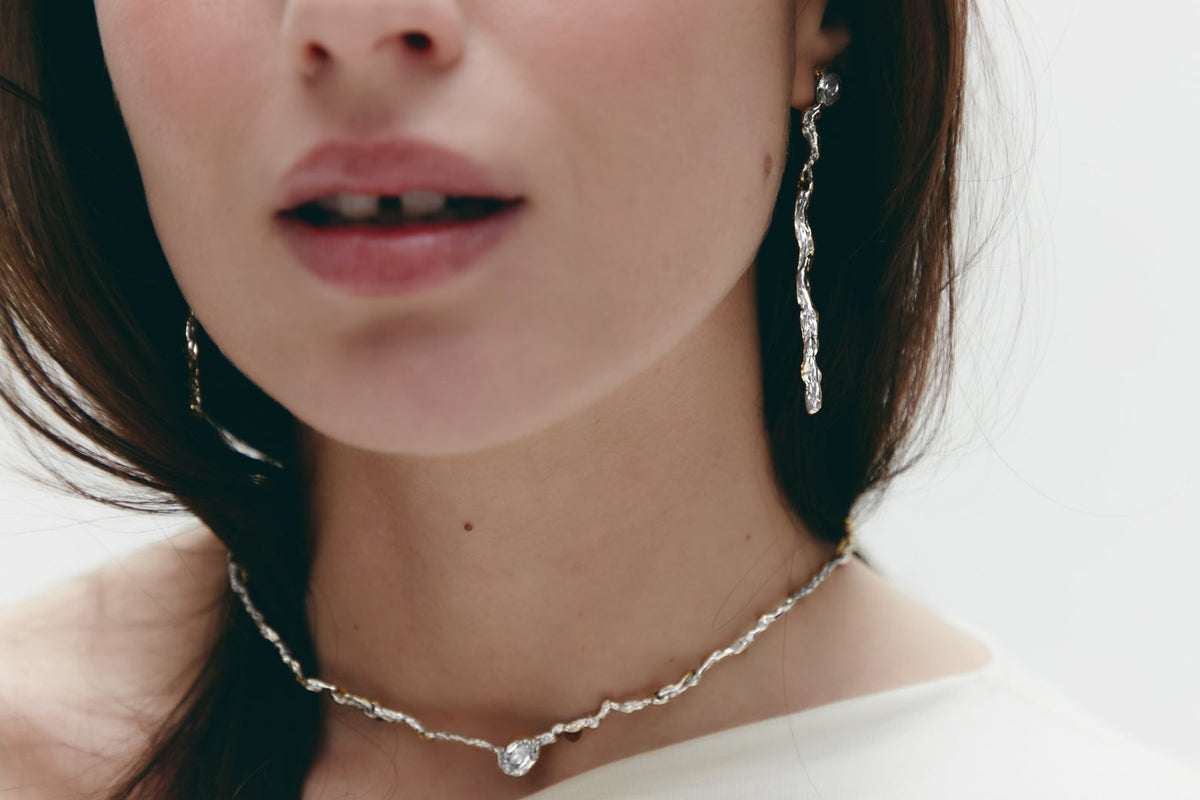 Flux Necklace Silver