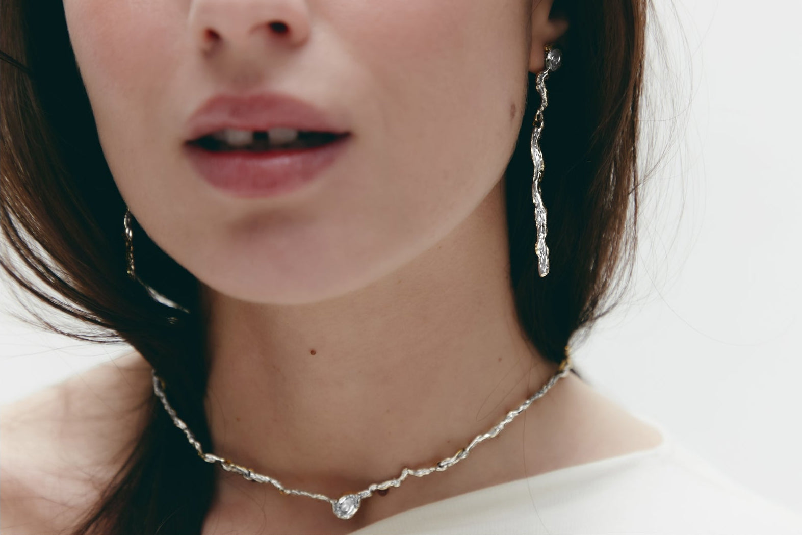 Flux Necklace Silver