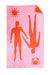 The lovers beach towel