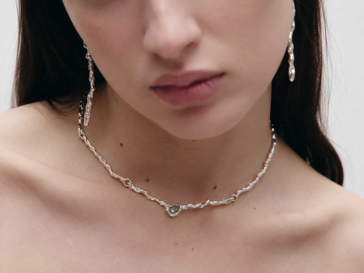 Flux Necklace Silver