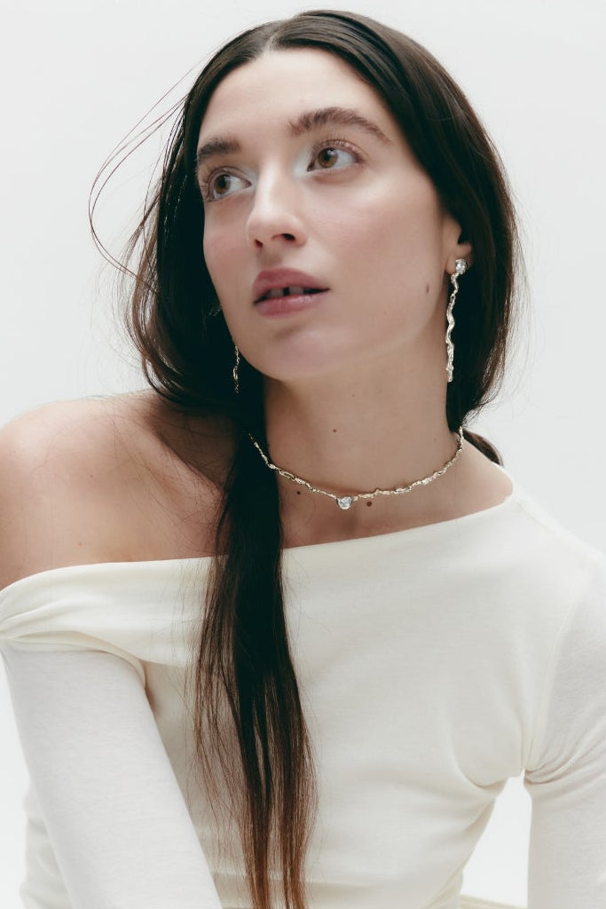 Flux Necklace Silver