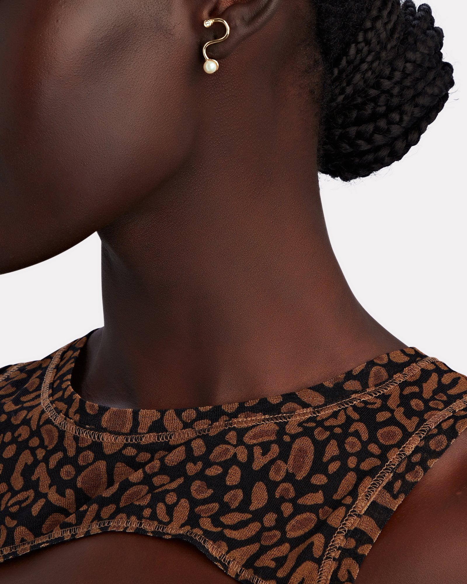 THE MIDNIGHT PEARL EARRINGS - VERMEIL