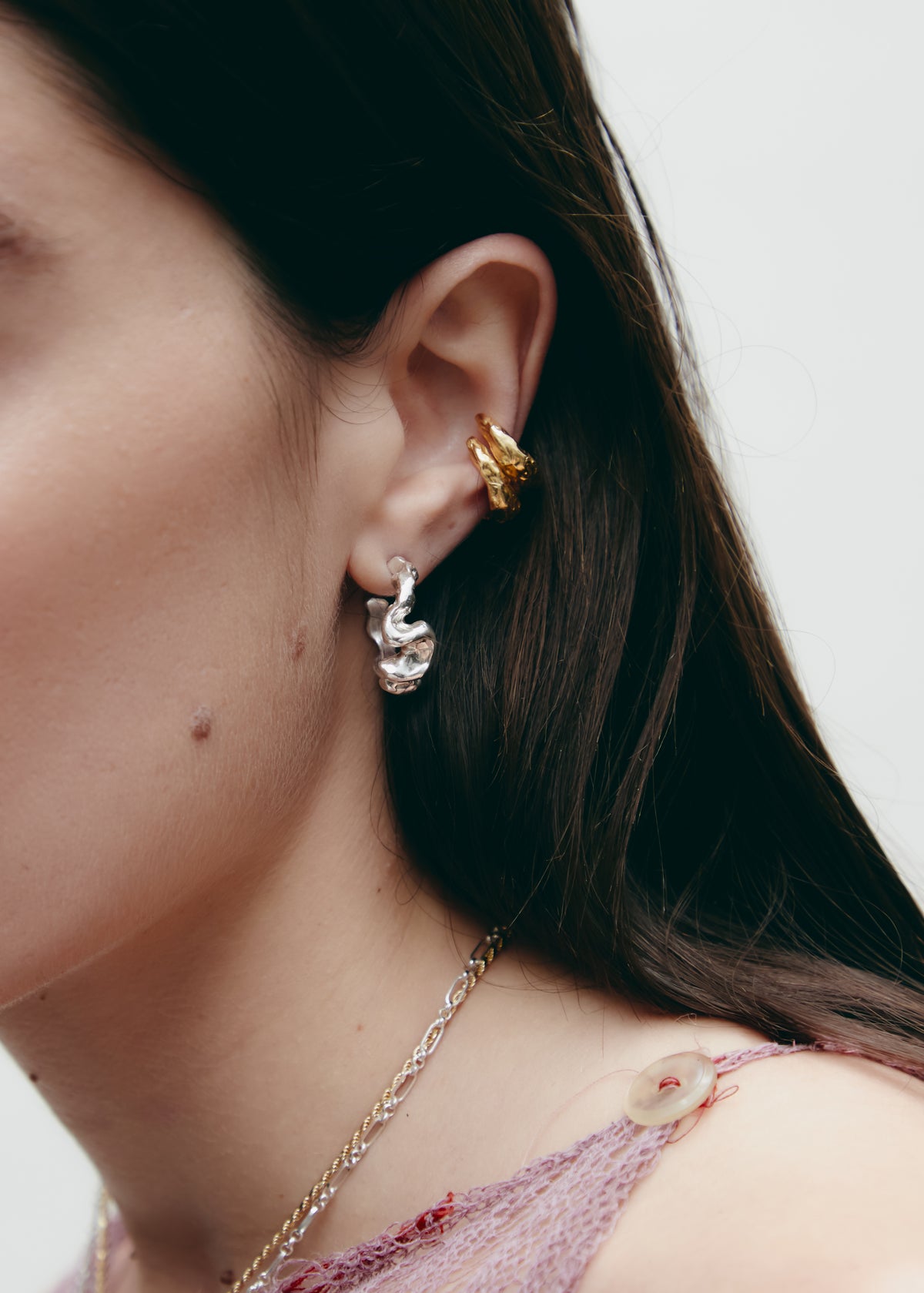 Set Earcuff + Continu earrings