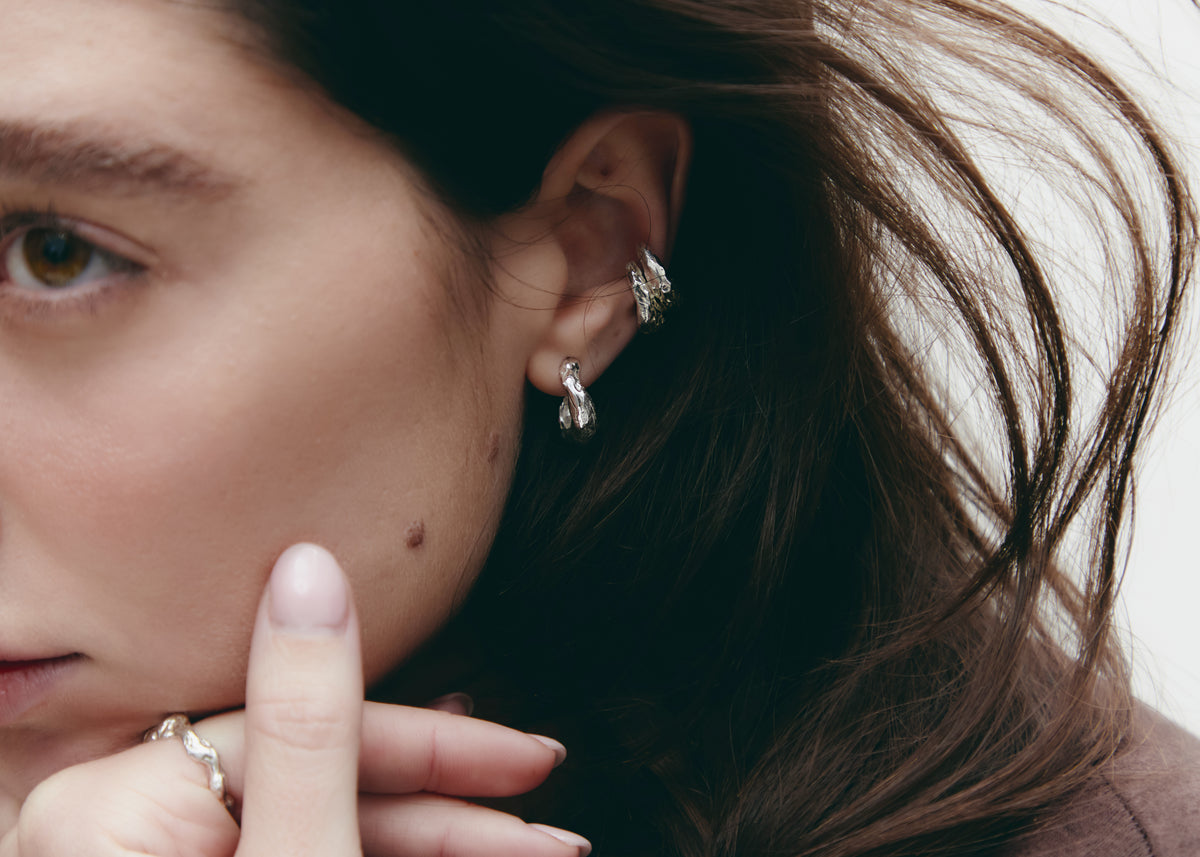 Set Earcuff + Cau earrings