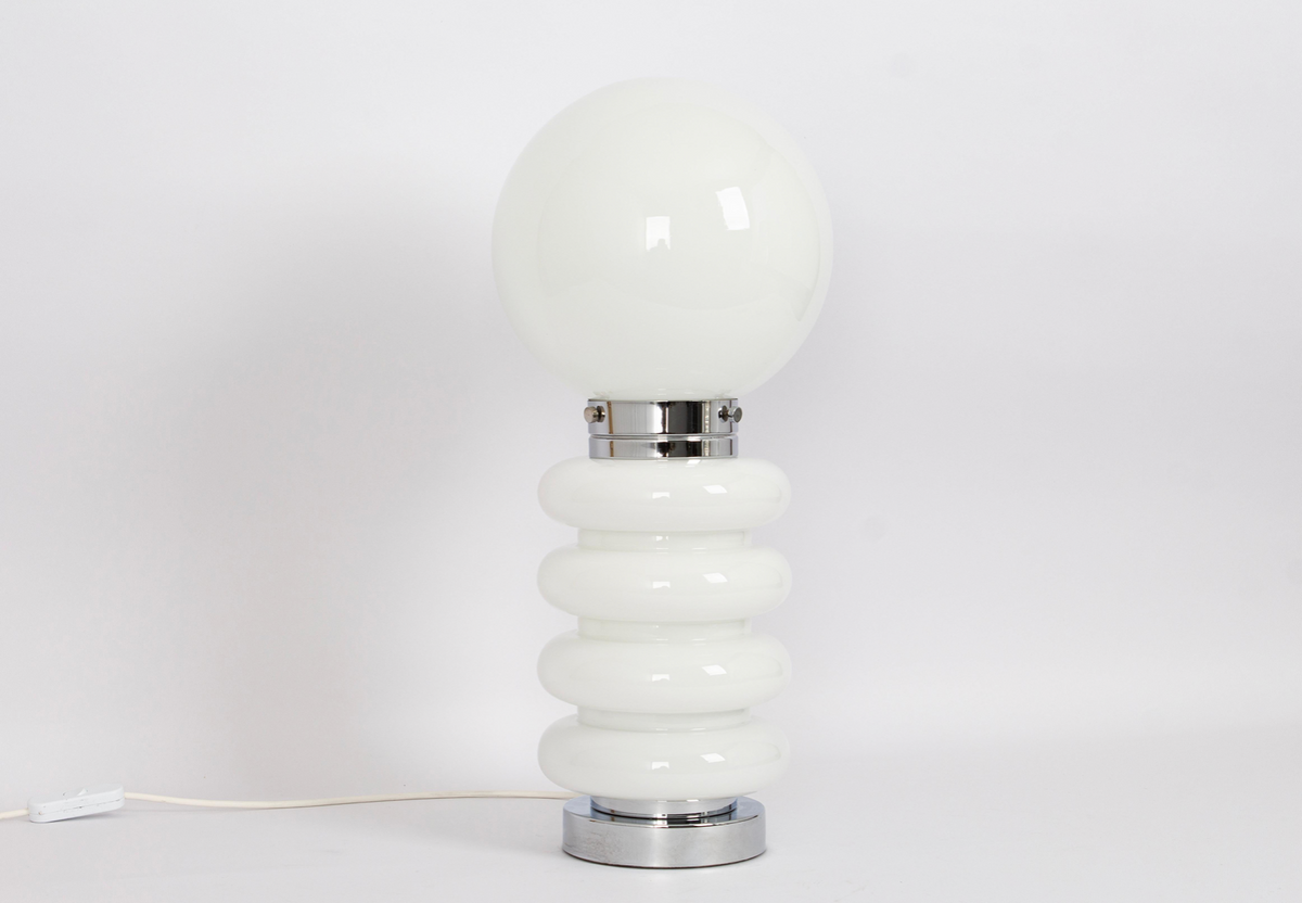 Glass table lamp by Carlo Nason for JBS, 1960&#39;s