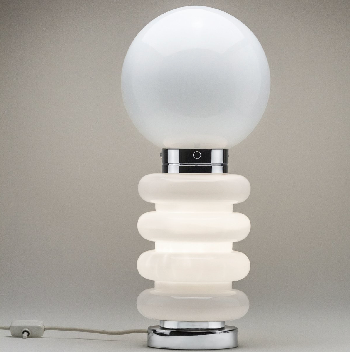 Glass table lamp by Carlo Nason for JBS, 1960&#39;s