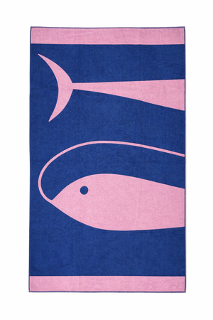 The Fishes beach towel