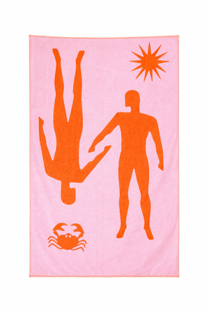 The lovers beach towel