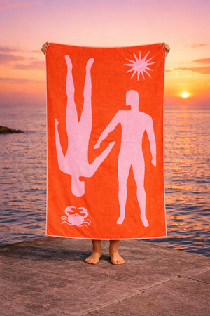 The lovers beach towel