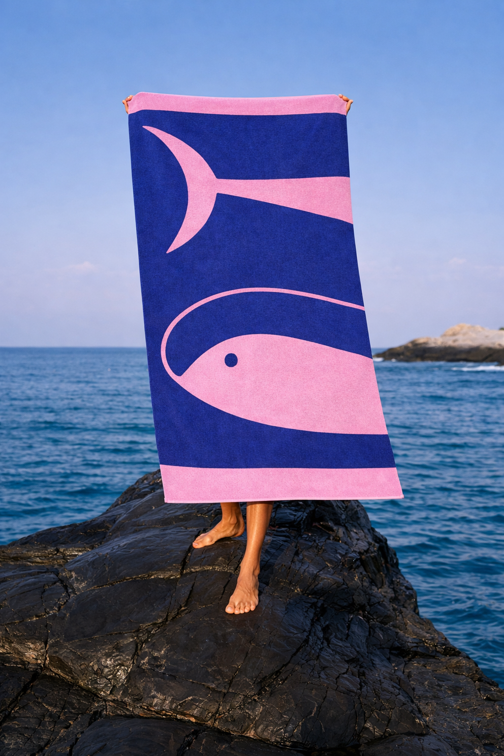 The Fishes beach towel