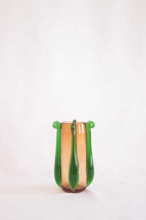 Shell glass vase