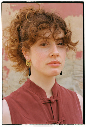 PALAIS TEARDROP ONYX EARRINGS