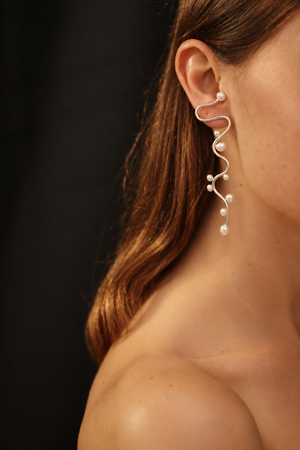THE RIVER PEARL EARRINGS - VERMEIL