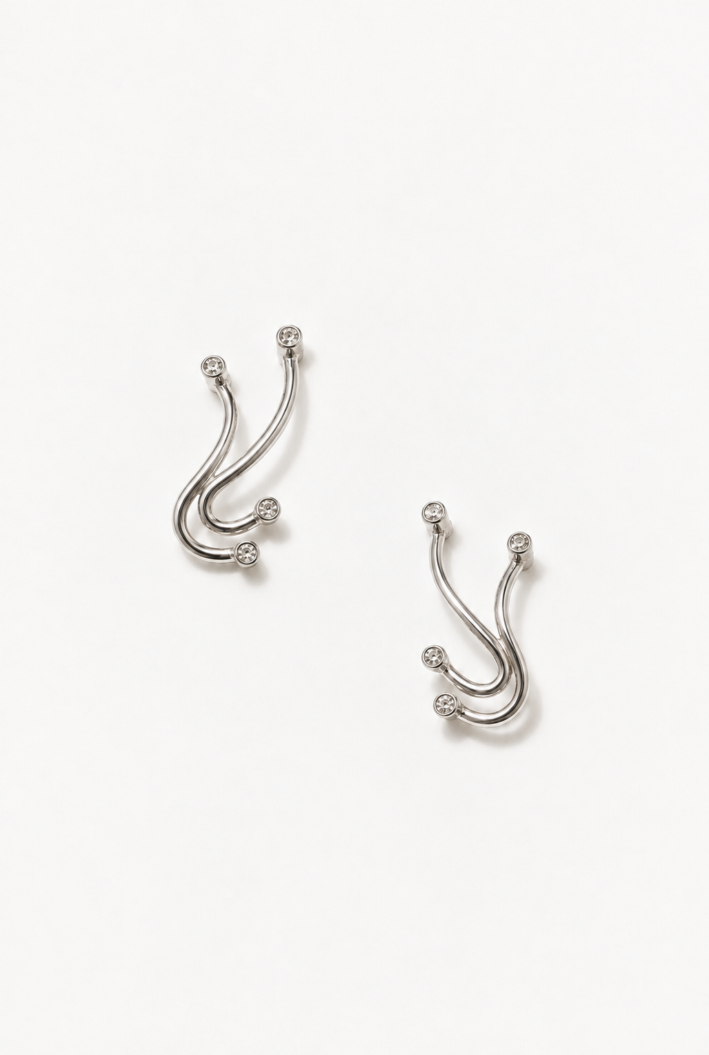 THE LIFETIME DIAMOND EARRINGS Silver