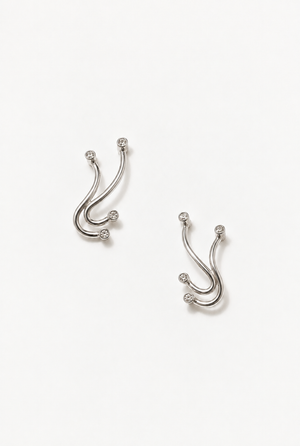 THE LIFETIME DIAMOND EARRINGS Silver