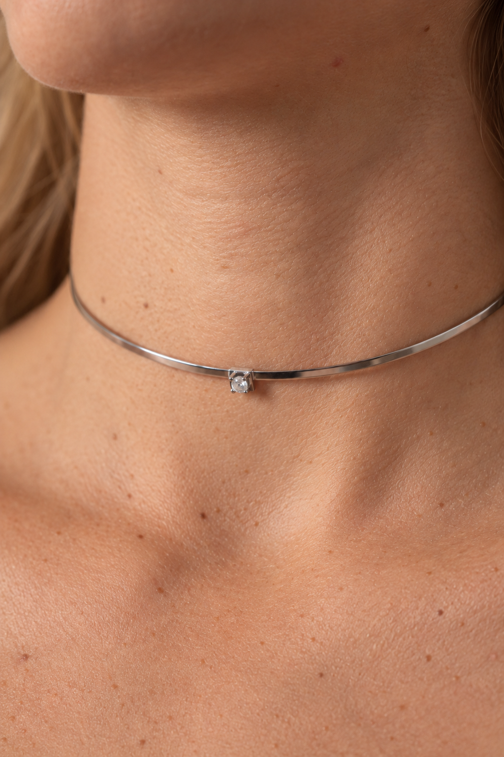 THE GARMET OF DESIRE CHOKER Silver