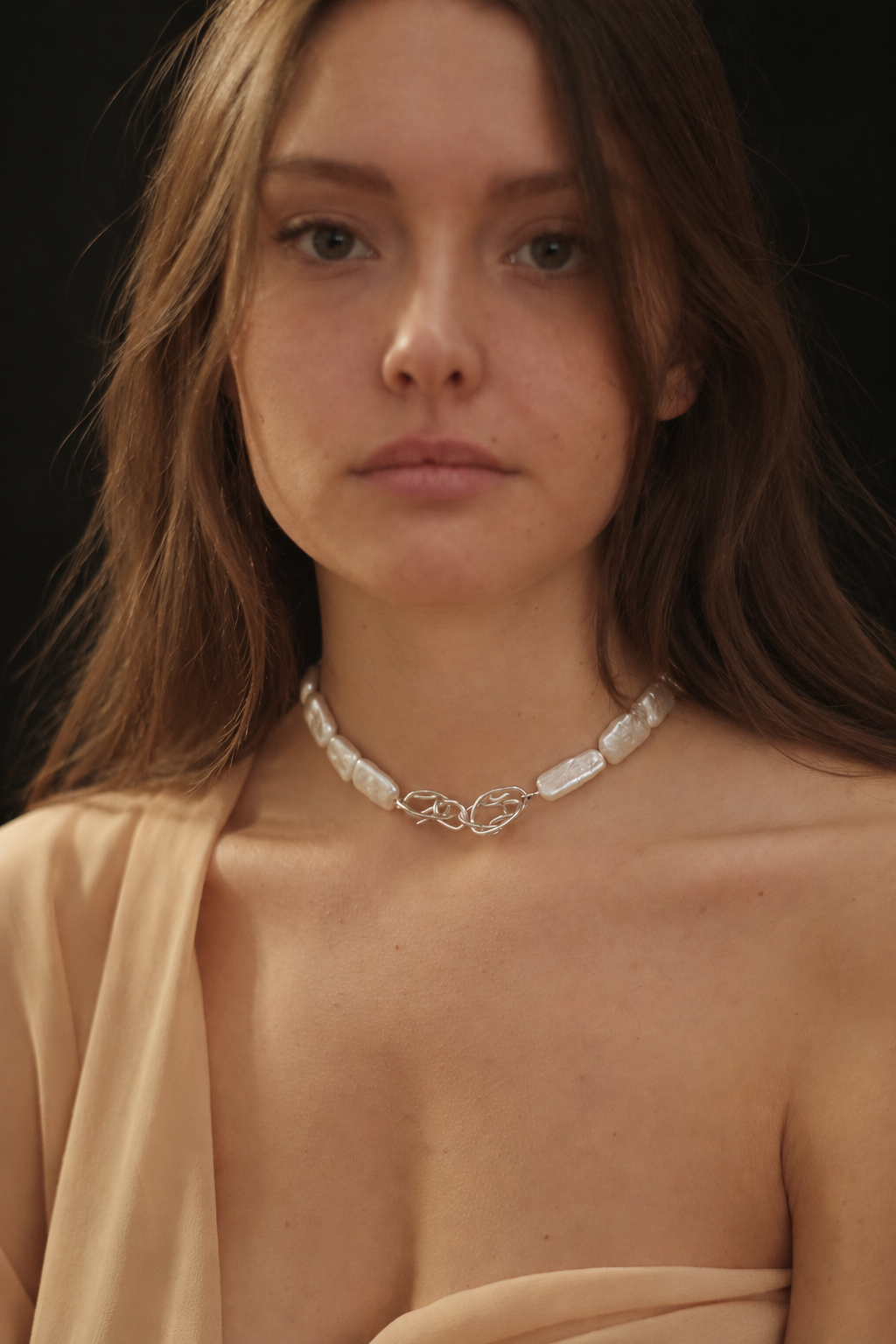 THE BABY PEARL CHOKER - SILVER