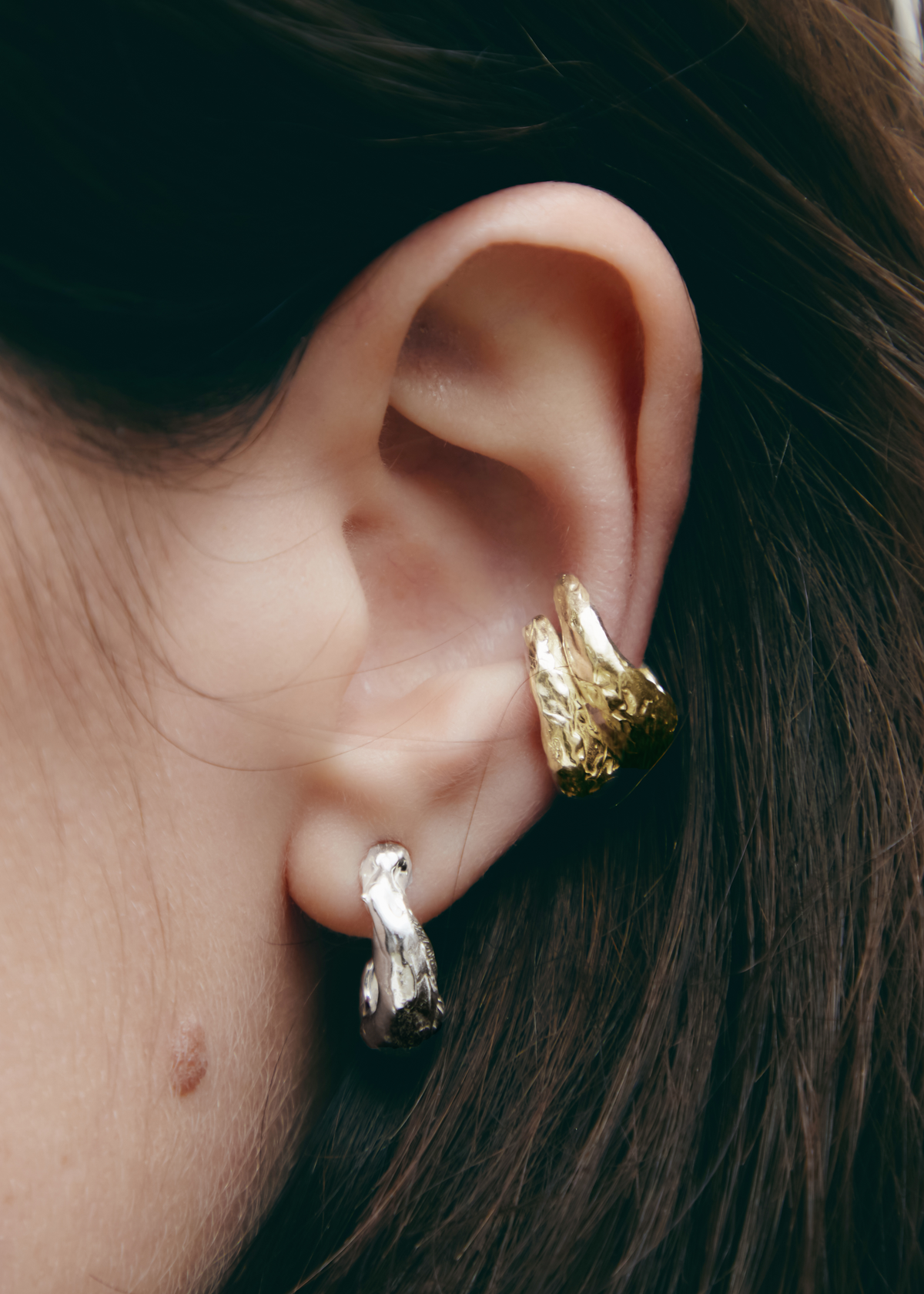 Set Earcuff + Cau earrings