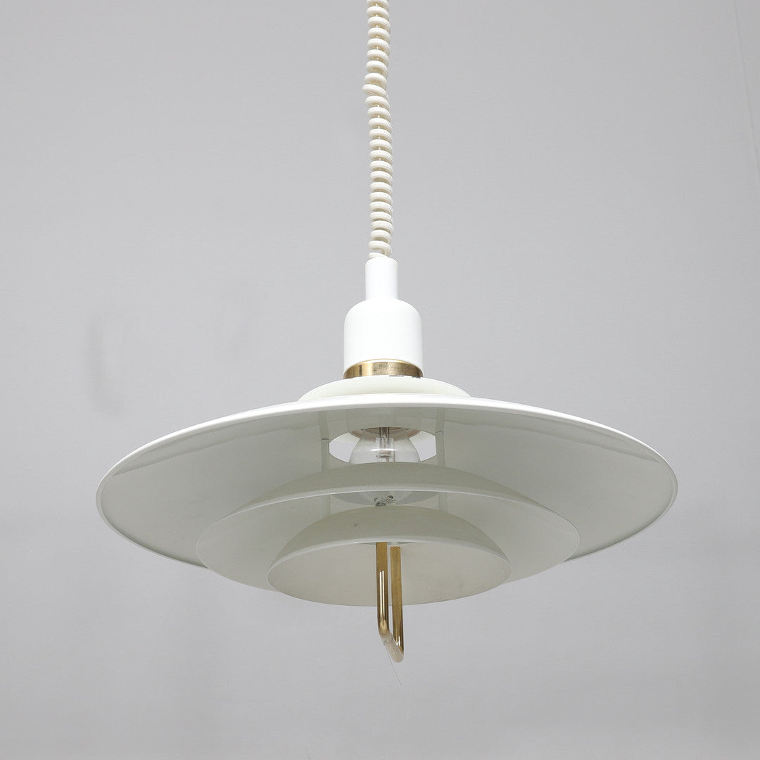 Belid Primus II rise and fall pendant lamp, 1980&#39;s