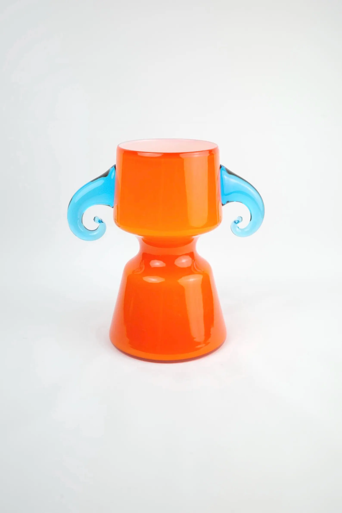 Handblown glass vase, 1980&#39;s