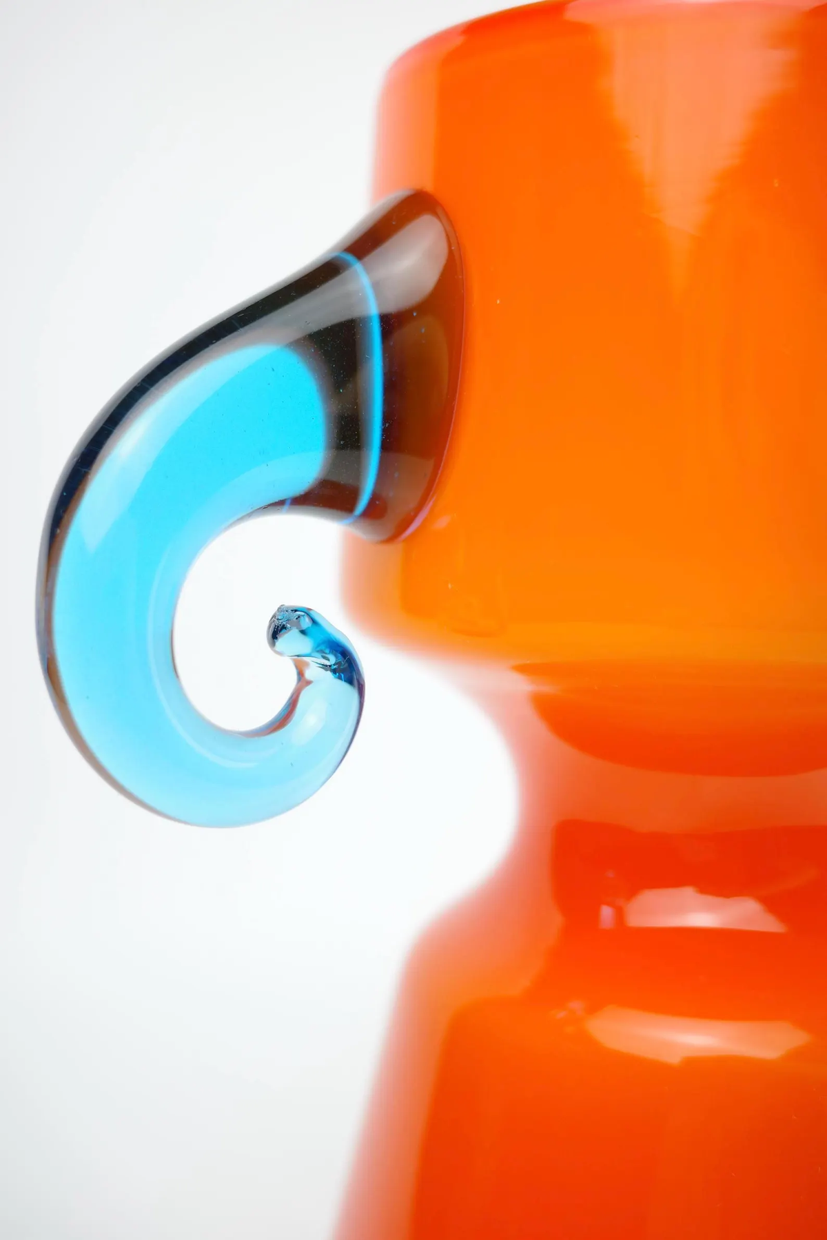 Handblown glass vase, 1980&#39;s