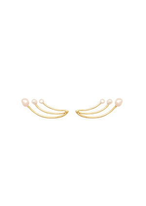 THE FAMILY PEARL EARRINGS - VERMEIL